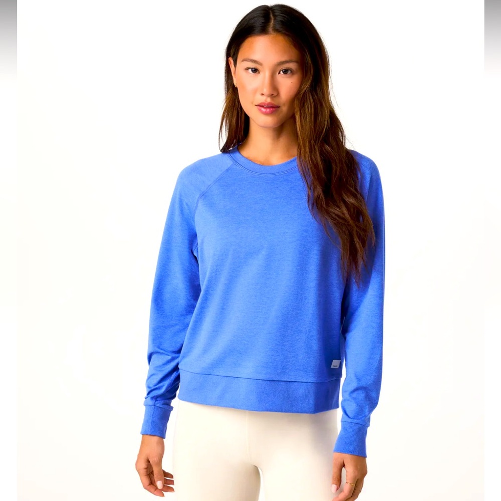 VUORI Bright Iris Heather Halo Crewneck💜🩷